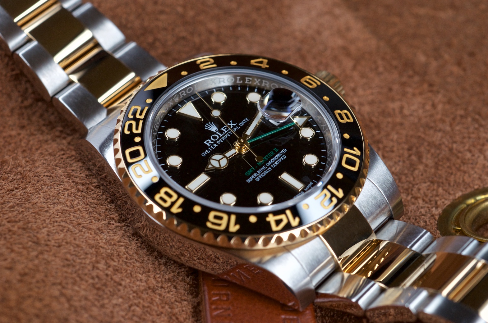 All Watches Rolex GMT Master 2 Gold Steel 40mm Ref 116713LN