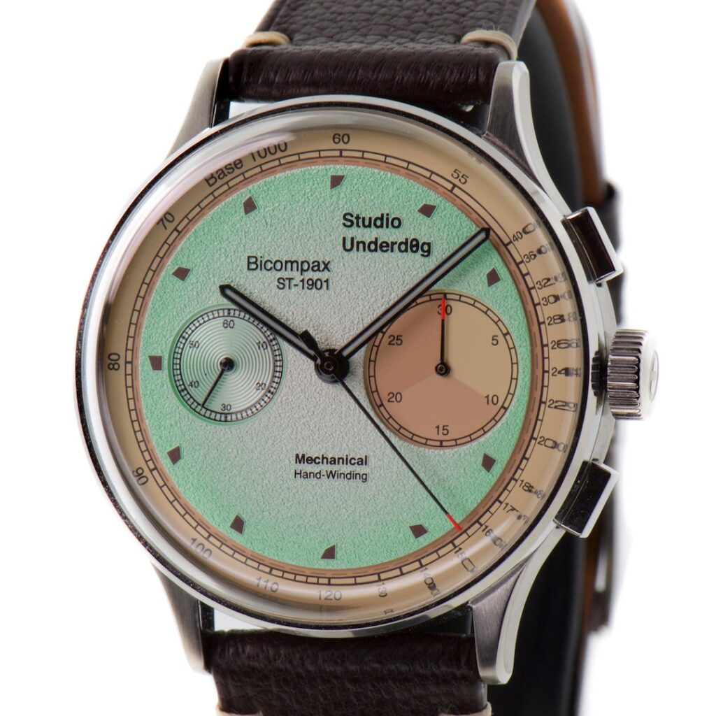 Studio Underd0g 01 Series "Mint Ch0c Chip" Chronograph 38.5mm Ref 01 CBR — photo 1