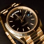Rolex Day Date Black Motif Dial 18K Yellow Gold 40mm Reference 228238 — photo 4