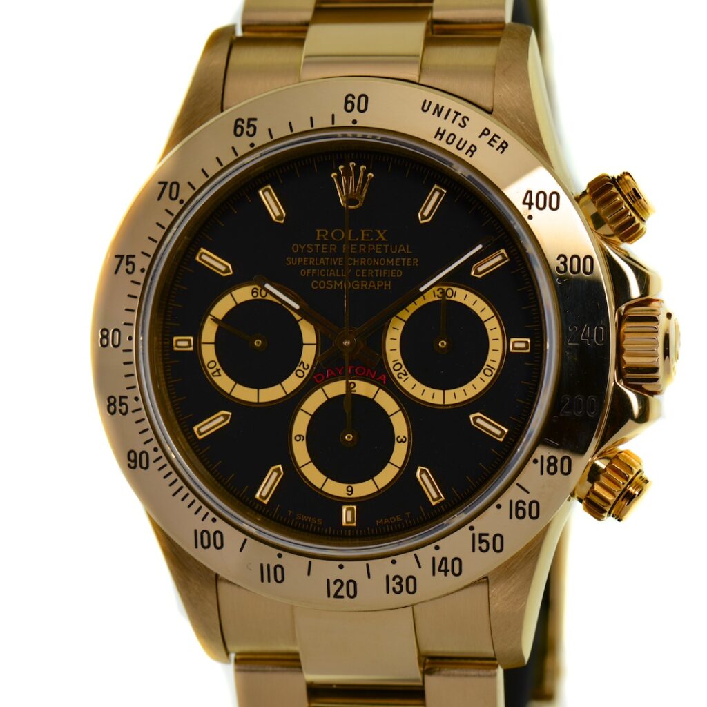 Rolex Daytona Zenith 18K Yellow Gold 40mm Reference 16528