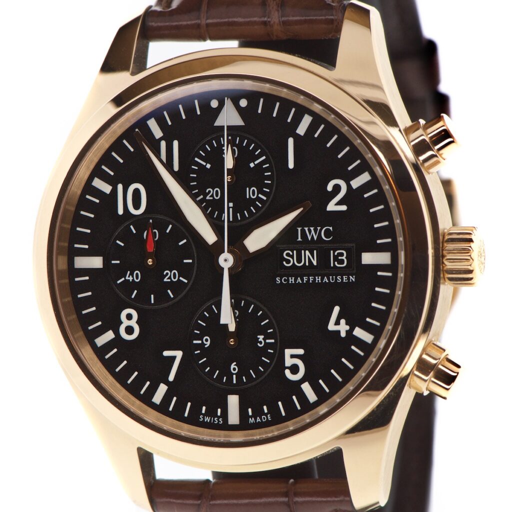 IWC Pilot Chronograph 3717-13 18k Gold — photo 1