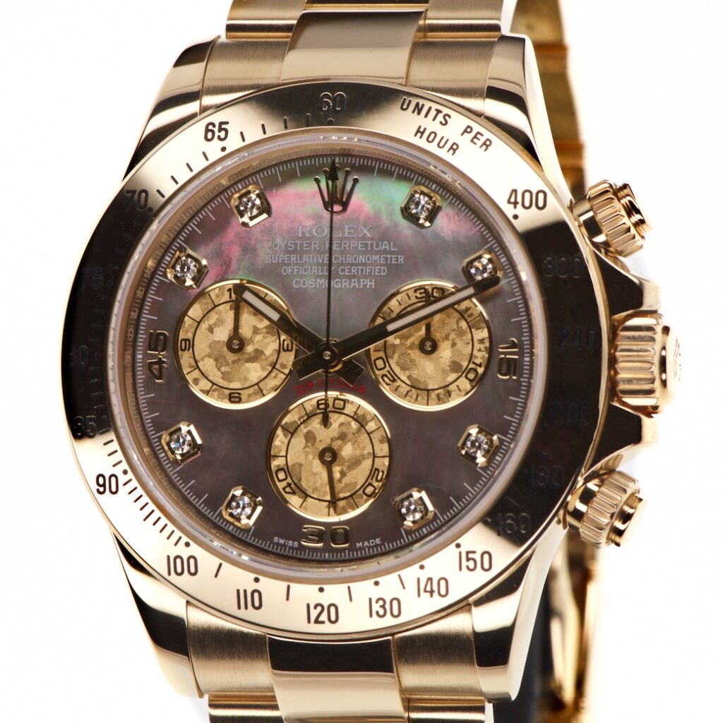 Rolex Daytona Cosmograph MOP Diamond Dial 18K Gold 40mm Reference 116528 The Ellen — photo 1