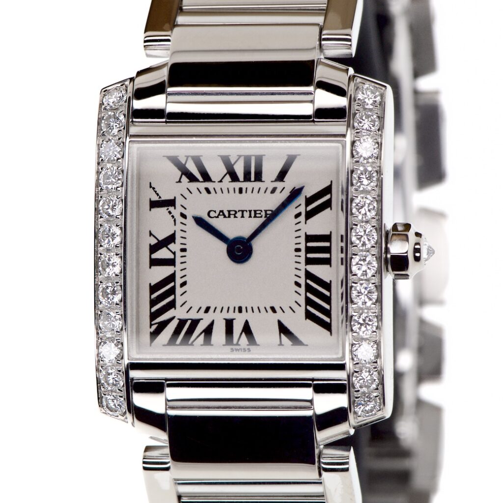 Cartier Tank Fran aise White Gold 23mm Diamond Set Ref 2365 — photo 1