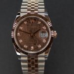 Rolex Datejust Diamond Set Dial 18K Rose Gold & Stainless Steel 36mm Ref 126231 Circa 2021 — photo 7