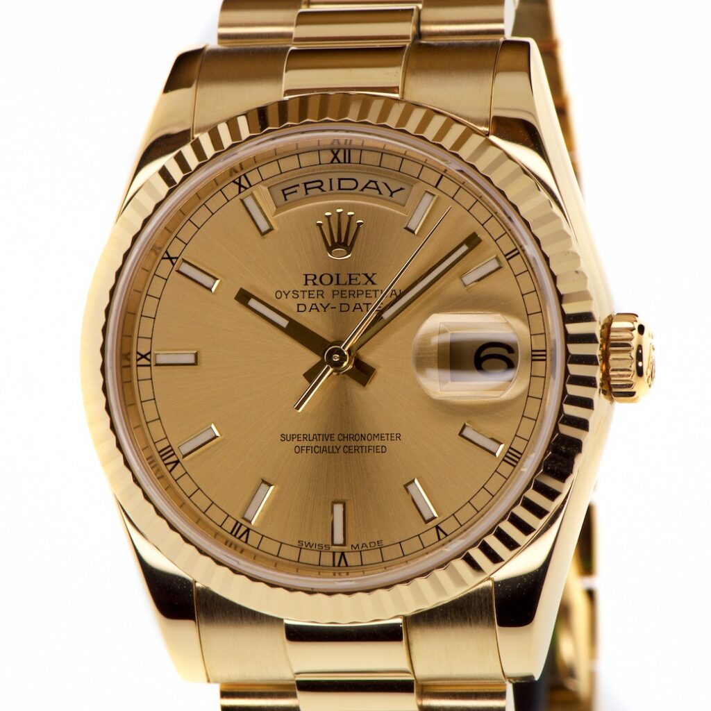 Rolex Day-Date 18K Yellow Gold 36mm Ref 118238 — photo 1