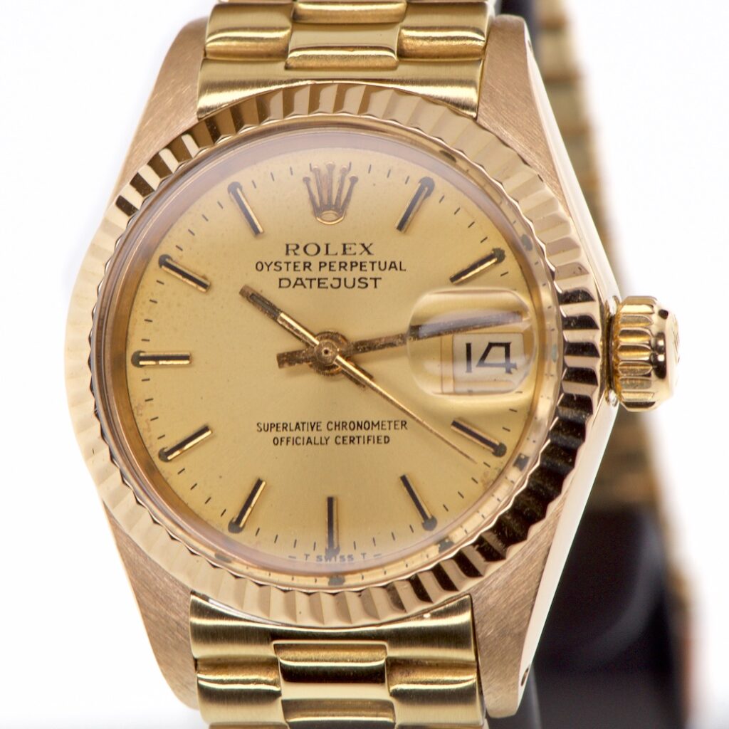 Rolex Datejust President 26mm 18K Gold Ladies Ref 69178 — photo 1