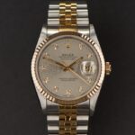 Rolex Datejust Diamond Set Dial 18K Yellow Gold & Stainless Steel 36mm Ref 16233 — photo 5
