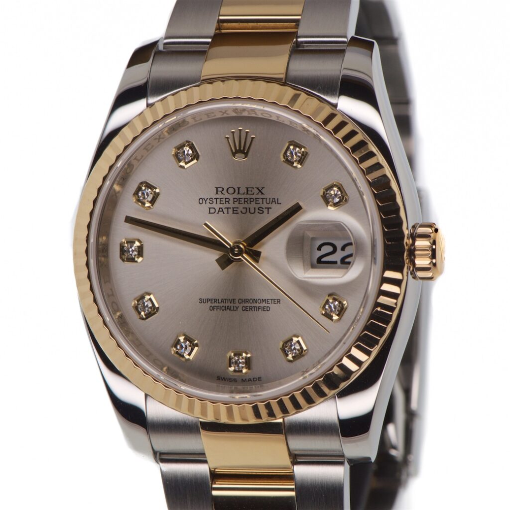 Rolex Datejust Diamond Dial 18K Yellow Gold & Stainless Steel 36mm Reference 116233 — photo 1