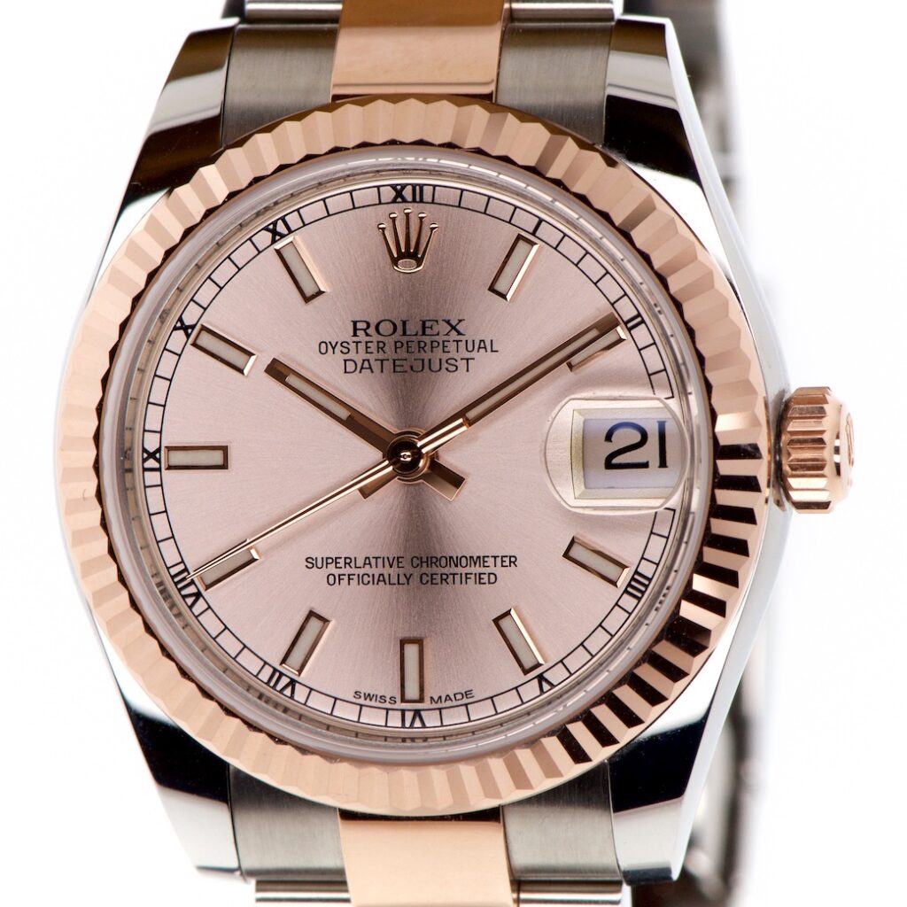 Rolex Date Just Ladies 31mm 18k Rose Gold/Steel Ref 178171 — photo 1