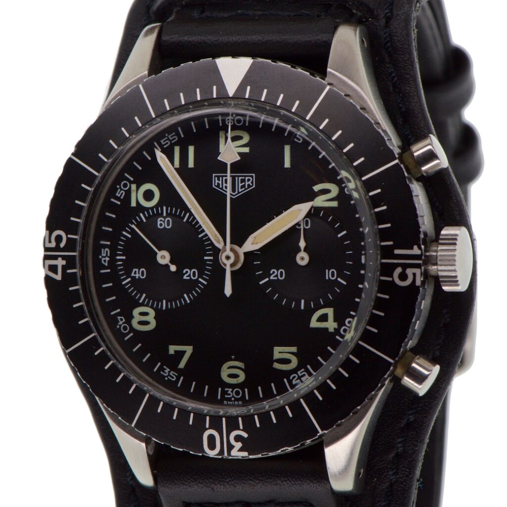 Heuer Bundeswehr Flyback Chronograph 42mm Reference SG 1550 — photo 1