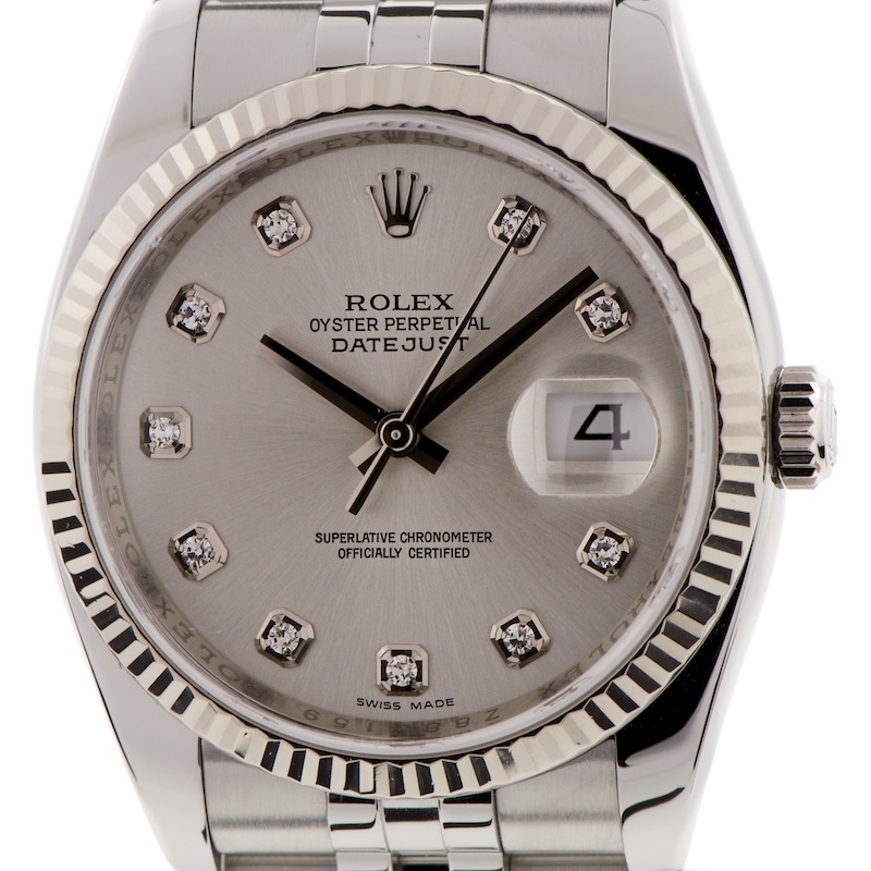 Rolex Date Just Diamond Dial — photo 1