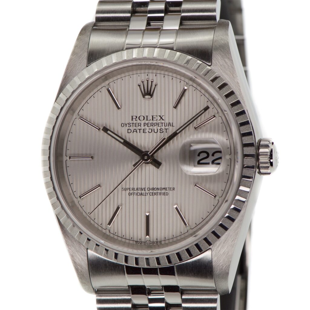 Rolex Datejust Tapestry Dial 36mm Reference 16220 F Serial — photo 1