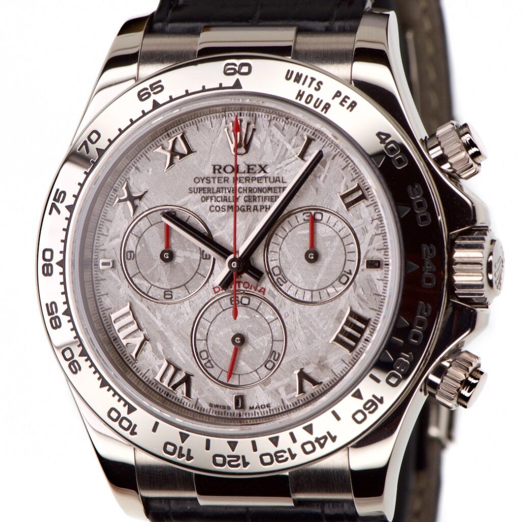 Rolex Daytona White Gold Meteorite Dial 40mm Ref 116519 Box & Papers — photo 1