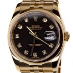 Rolex Datejust 18K Gold Diamond Set Dial 36mm 116208 — photo 1