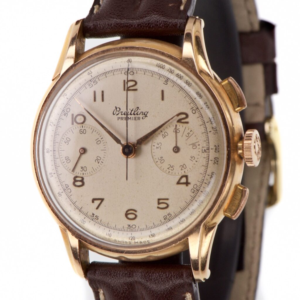 Breitling Premier Chronograph 18K Gold 36mm Ref 798 Circa 1960s — photo 1