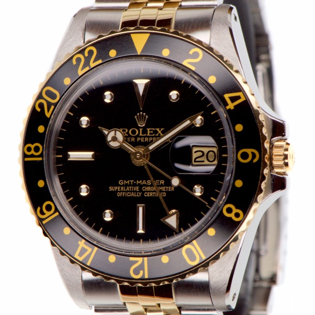Rolex GMT Master 18K Gold & Steel 1675 3 'Nipple Dial' — photo 1