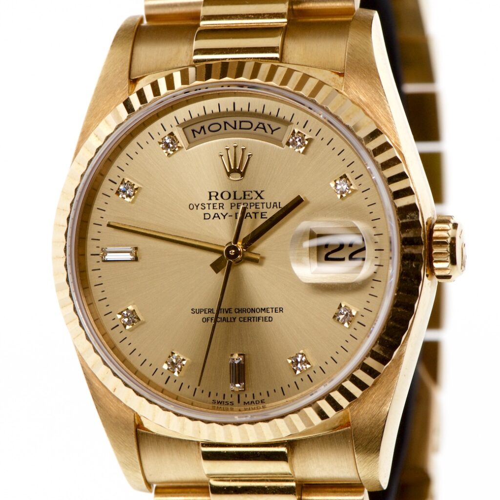 Rolex Day Date 36mm 18k Gold Diamond DIal — photo 1