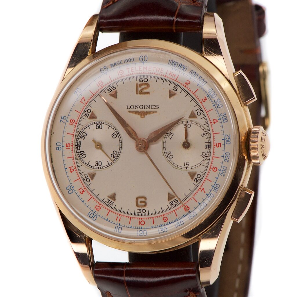 Longines Flyback Chronograph 30CH Rose Gold 37mm Reference 6595 — photo 1