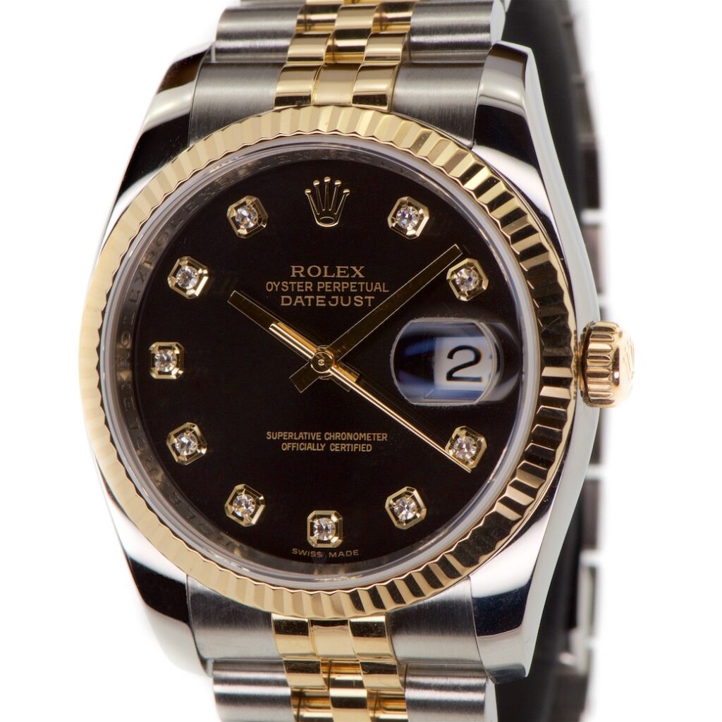 Rolex Datejust Diamond Dial Stainless Steel & 18K Yellow Gold 36mm Reference 116233 Z Serial — photo 1