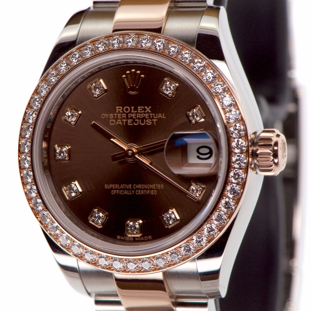 Rolex Datejust 18K Rose Gold & Stainless Diamond Set 28mm 279381RBR — photo 1