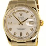 Rolex Day Date President 18k Gold Diamond Dial 36mm — photo 1