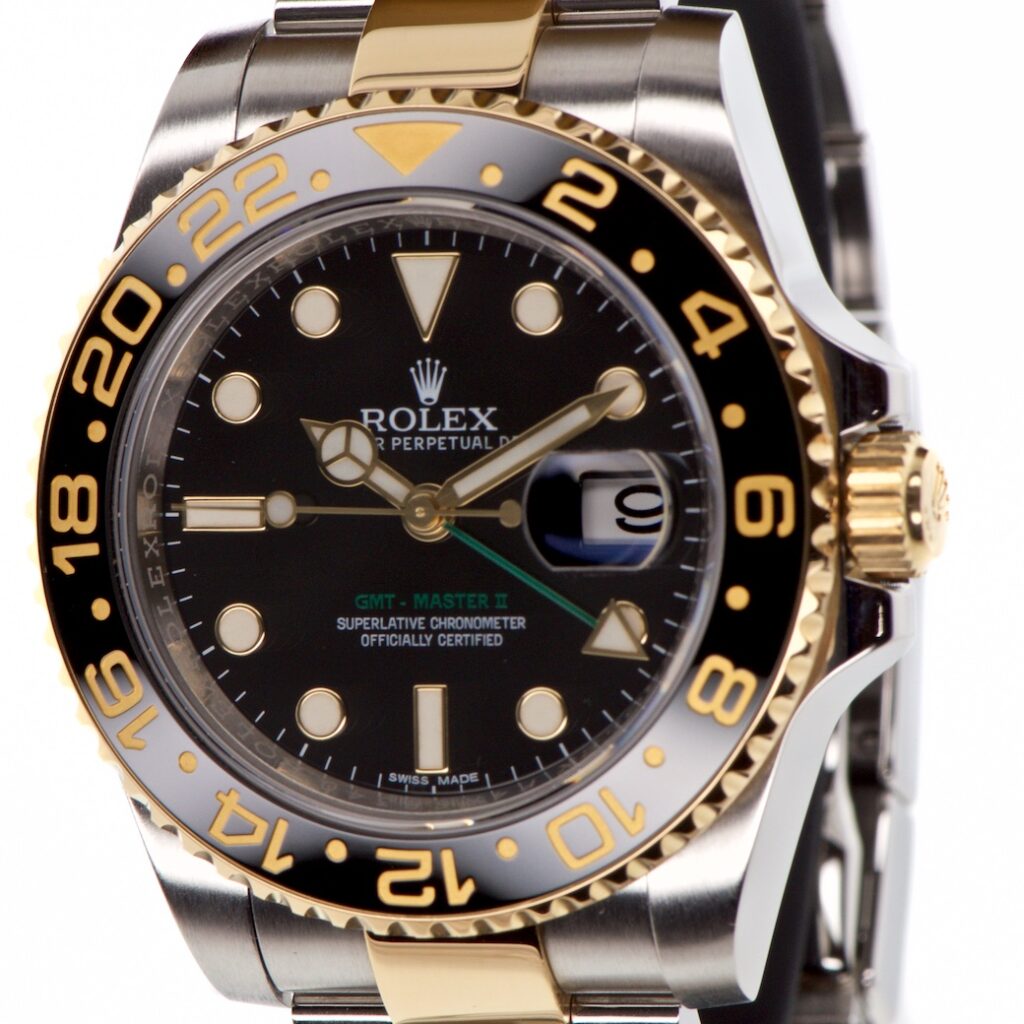 Rolex GMT Master 2 Gold Steel 40mm Ref 116713LN — photo 1