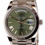 Rolex Day Date 40mm 18k White Gold. Anniversary Dial — photo 1