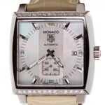 Tag Heuer Monaco Ladies 37mm Diamond Dial Mother Of Pearl — photo 1