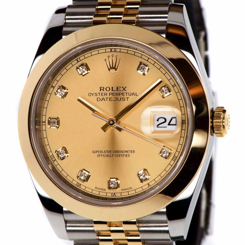 Rolex Datejust 2 18k Gold/Steel 41mm Diamond Dial — photo 1