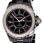 Chanel J12 Diamond Bezel Black Ceramic — photo 1