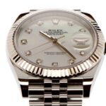 Rolex DateJust 41mm 18k White Gold/Steel Mother of Pearl Diamond Dial — photo 5