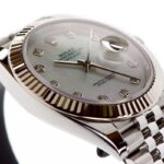 Rolex DateJust 41mm 18k White Gold/Steel Mother of Pearl Diamond Dial — photo 6