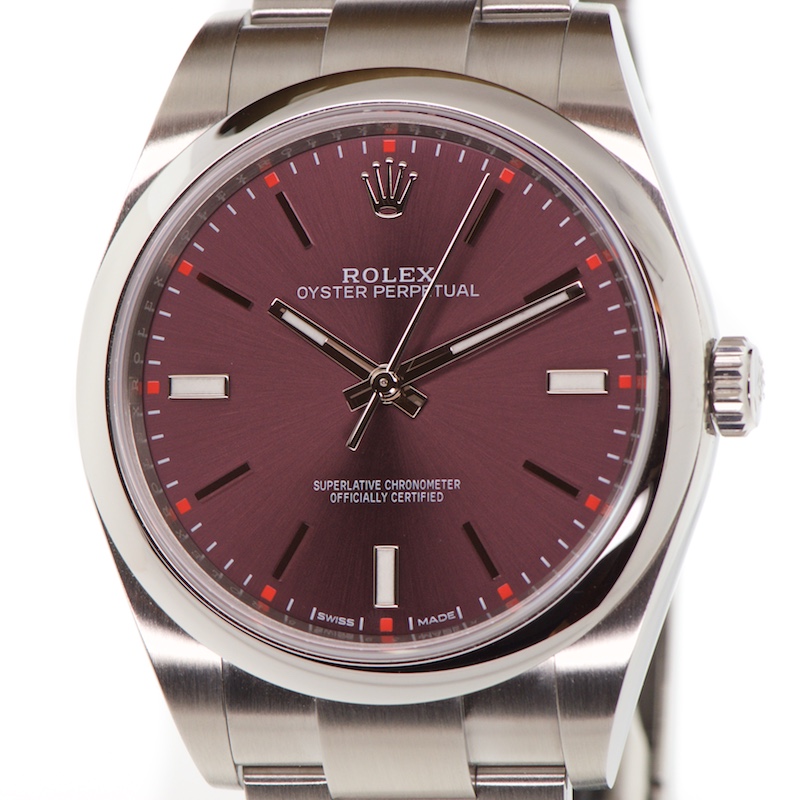 Rolex Oyster Date 39mm Red Grape Dial — photo 1