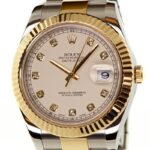 Rolex Date Just 2 18k Gold/Steel Diamond Dial — photo 1