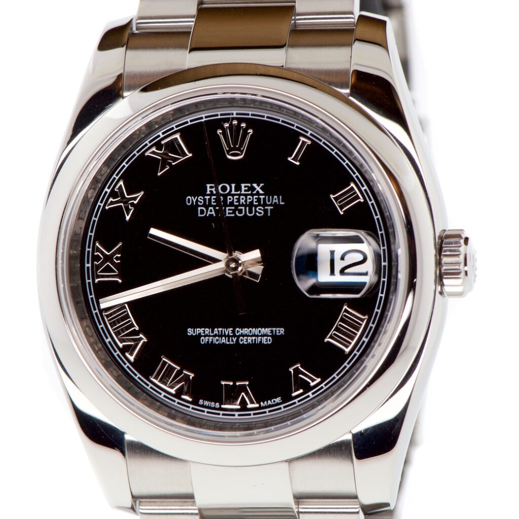 Rolex Date Just 36mm Roman Dial Ref 116200 — photo 1
