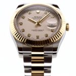 Rolex Date Just 2 18k Gold/Steel Diamond Dial — photo 4