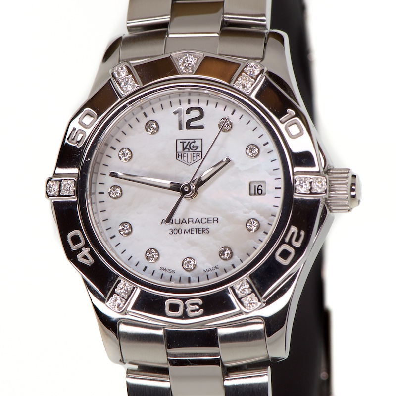 Tag Heuer AquaRacer 26mm MOP Diamond Dial & Bezel — photo 1