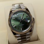 Rolex Day Date 40mm 18k White Gold. Anniversary Dial — photo 10