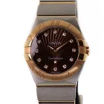 2010 Omega Constellation Chocolate Diamond Dial 27mm Ref 123.20.27.60.63.001 Box & Papers — photo 1
