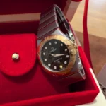 2010 Omega Constellation Chocolate Diamond Dial 27mm Ref 123.20.27.60.63.001 Box & Papers — photo 3