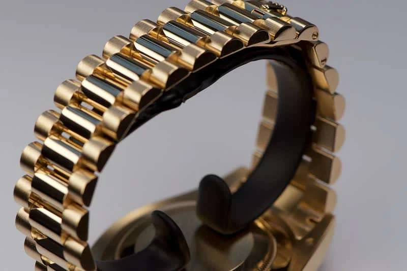 Rolex President bracelet after workshop re-engineering