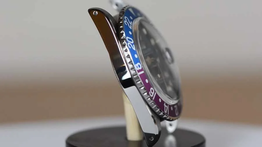 The GMT-Master 1675 after laser work, CNC cutting and hand refinishing