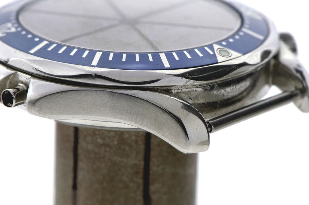 Omega Seamaster before, case side