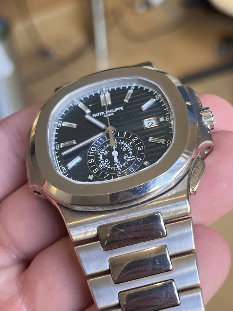 Patek Nautilus 40th Anniversary in white gold, before restoration