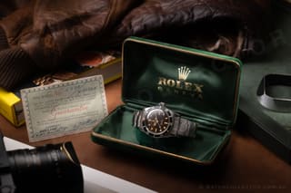 Big crown 6538 Submariner with original Rolex box and 1957 guarantee papers