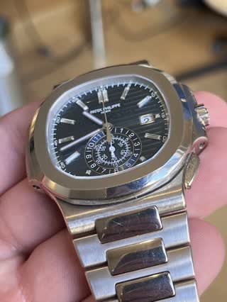 Patek Nautilus 40th Anniversary in white gold, before restoration